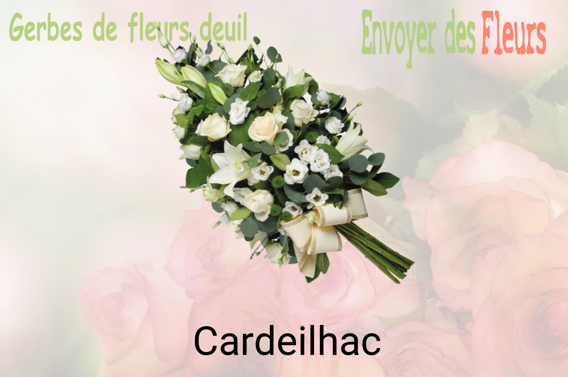 Gerbe de fleurs de deuil livrée à Cardeilhac